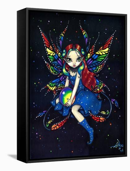 Midnight Rainbow Fairy-Jasmine Becket-Griffith-Framed Stretched Canvas