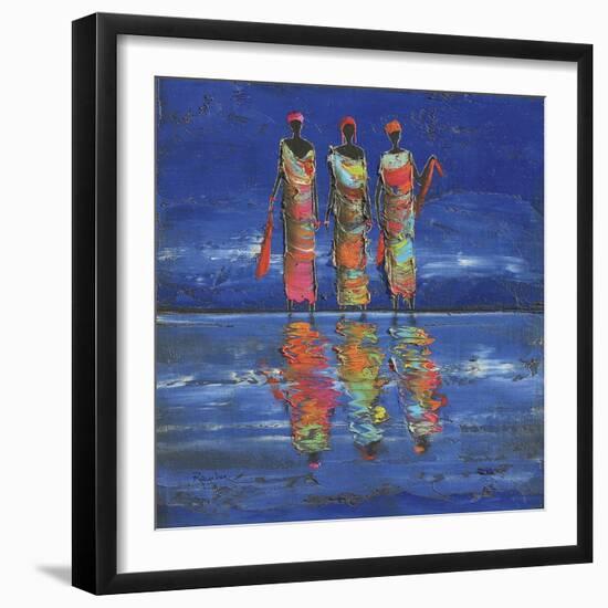 Midnight River 1-Michel Rauscher-Framed Art Print