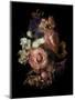 Midnight Roses-Julie Greenwood-Mounted Art Print