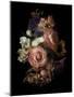 Midnight Roses-Julie Greenwood-Mounted Art Print