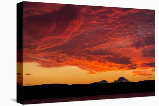 Midnight Sun Lights Clouds, Hudson Bay, Nunavut Territory, Canada-Paul Souders-Stretched Canvas