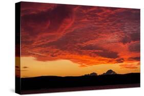 Midnight Sun Lights Clouds, Hudson Bay, Nunavut Territory, Canada-Paul Souders-Stretched Canvas