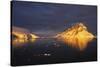 Midnight Sun on the Antarctic Peninsula-Geoff Renner-Stretched Canvas