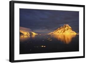 Midnight Sun on the Antarctic Peninsula-Geoff Renner-Framed Photographic Print