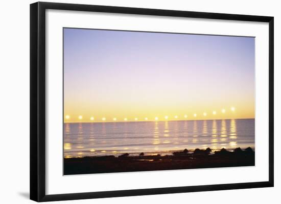 Midnight Sun over Sigurdarstadavik Bay-Paul Souders-Framed Photographic Print