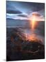 Midnight Sun over Vågsfjorden, Skånland, Troms County, Norway-Stocktrek Images-Mounted Photographic Print