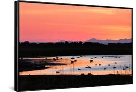 Midnight Sun, Reykjavik, Iceland-null-Framed Stretched Canvas