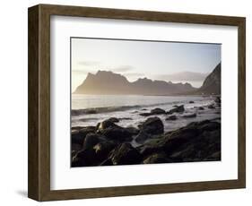 Midnight Sun, Summertime, Lofoten Islands, Arctic, Norway, Scandinavia-D H Webster-Framed Photographic Print