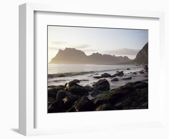 Midnight Sun, Summertime, Lofoten Islands, Arctic, Norway, Scandinavia-D H Webster-Framed Photographic Print