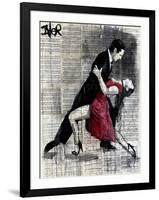 Midnight Tango-Loui Jover-Framed Art Print