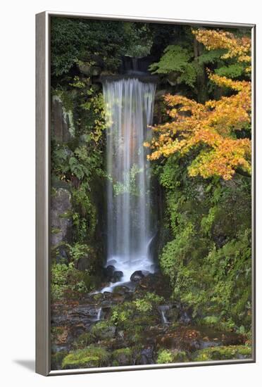 Midoritaki Waterfall, Kenrokuen Garden, Kanazawa, Ishikawa Prefecture, Central Honshu, Japan, Asia-Stuart Black-Framed Photographic Print