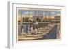 Midshipmen with Sailboats, USNA, Annapolis, Maryland-null-Framed Art Print