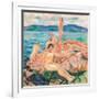 Midsummer, 1915 (Oil on Canvas)-Edvard Munch-Framed Giclee Print