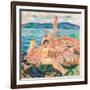 Midsummer, 1915 (Oil on Canvas)-Edvard Munch-Framed Giclee Print