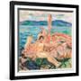 Midsummer, 1915 (Oil on Canvas)-Edvard Munch-Framed Giclee Print