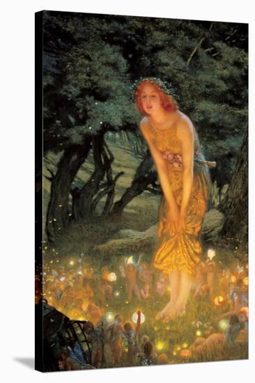 Midsummer Dream-Edward Robert Hughes-Stretched Canvas