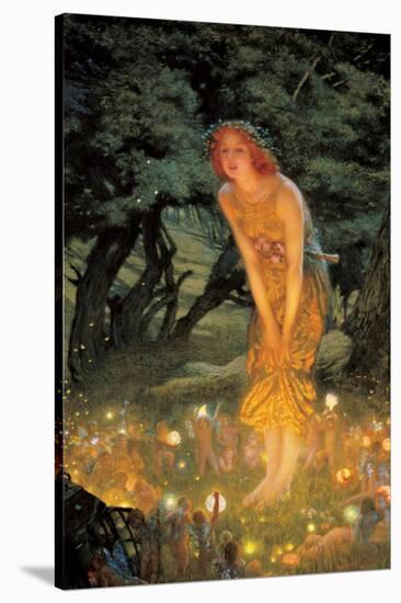 Midsummer Dream-Edward Robert Hughes-Stretched Canvas