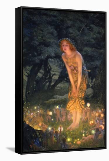 Midsummer Eve-Edward Robert Hughes-Framed Stretched Canvas