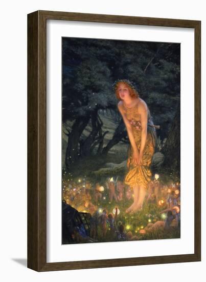 Midsummer Eve-Edward Robert Hughes-Framed Premium Giclee Print