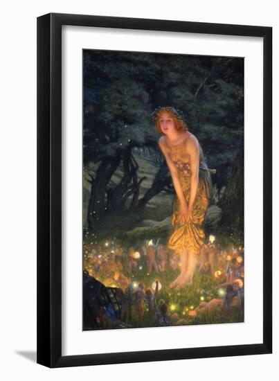 Midsummer Eve-Edward Robert Hughes-Framed Premium Giclee Print