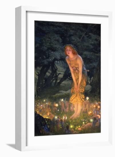 Midsummer Eve-Edward Robert Hughes-Framed Premium Giclee Print