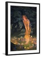 Midsummer Eve-Edward Robert Hughes-Framed Premium Giclee Print