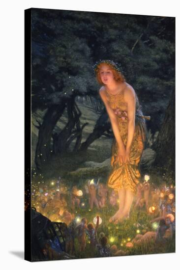 Midsummer Eve-Edward Robert Hughes-Stretched Canvas