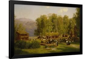 Midsummer Feast, 1886-Johan Fredrik Eckersberg-Framed Giclee Print