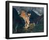 Midsummer fire by Nikolai Astrup-Nikolai Astrup-Framed Giclee Print