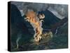 Midsummer fire by Nikolai Astrup-Nikolai Astrup-Stretched Canvas