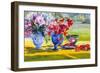 Midsummer flowers on garden table, 1993-Sue Wales-Framed Giclee Print