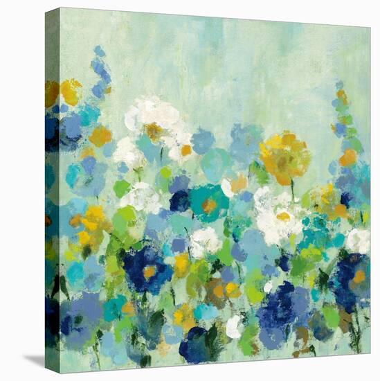 Midsummer Garden White Flowers-Silvia Vassileva-Stretched Canvas
