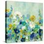 Midsummer Garden White Flowers-Silvia Vassileva-Stretched Canvas