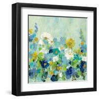 Midsummer Garden White Flowers-Silvia Vassileva-Framed Art Print