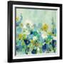 Midsummer Garden White Flowers-Silvia Vassileva-Framed Art Print