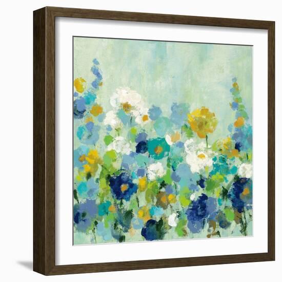 Midsummer Garden White Flowers-Silvia Vassileva-Framed Art Print