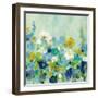 Midsummer Garden White Flowers-Silvia Vassileva-Framed Art Print