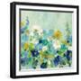 Midsummer Garden White Flowers-Silvia Vassileva-Framed Art Print