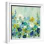 Midsummer Garden White Flowers-Silvia Vassileva-Framed Art Print