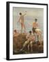 Midsummer Morning, 1908 (Oil on Canvas)-Henry Scott Tuke-Framed Giclee Print