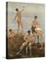 Midsummer Morning, 1908 (Oil on Canvas)-Henry Scott Tuke-Stretched Canvas