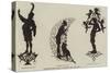 Midsummer Night's Dream, Illustrated with Silhouettes-null-Stretched Canvas