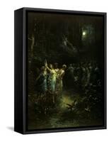 Midsummer Night's Dream-Gustave Doré-Framed Stretched Canvas