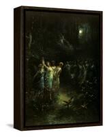 Midsummer Night's Dream-Gustave Doré-Framed Stretched Canvas