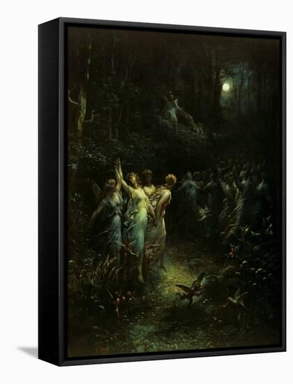 Midsummer Night's Dream-Gustave Doré-Framed Stretched Canvas