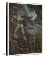 Midsummer Night's Dream-Arthur Rackham-Stretched Canvas