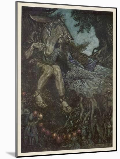 Midsummer Night's Dream-Arthur Rackham-Mounted Art Print