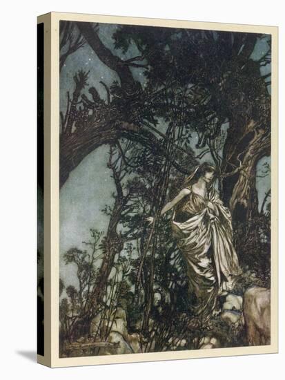 Midsummer Night's Dream-Arthur Rackham-Stretched Canvas