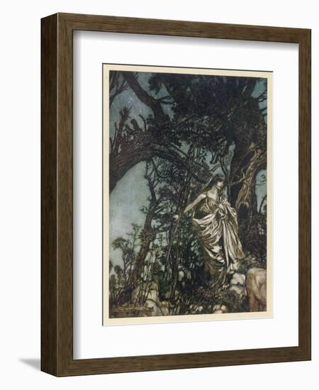 Midsummer Night's Dream-Arthur Rackham-Framed Art Print