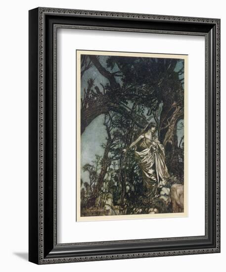 Midsummer Night's Dream-Arthur Rackham-Framed Art Print